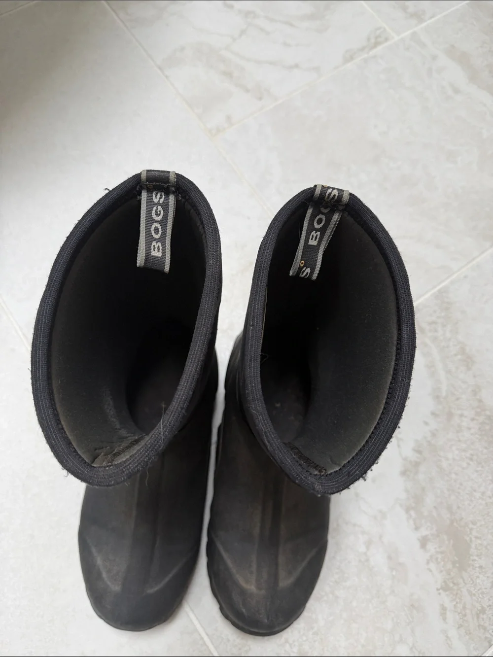Black Waterproof Neoprene Boots bogs